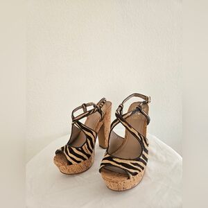 Vince Camuto Animal Print Platform Heels